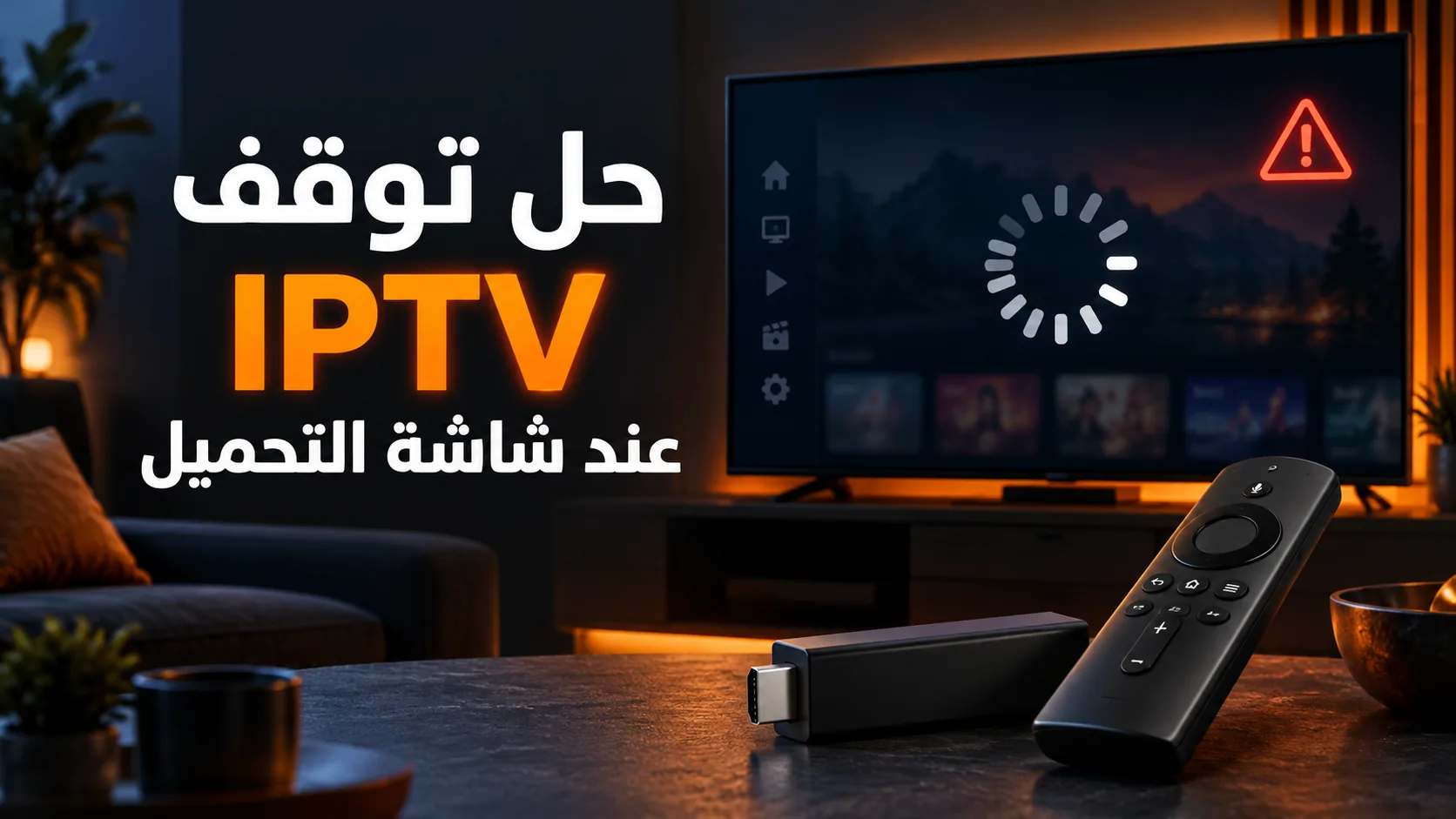 iptv fire tv عالق على التحميل — حل توقف IPTV عند شاشة التحميل على Amazon Fire TV