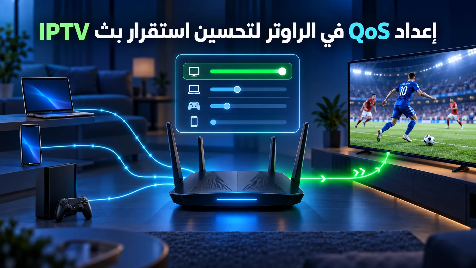 إعداد qos لل iptv — إعداد QoS في الراوتر لتحسين استقرار بث IPTV