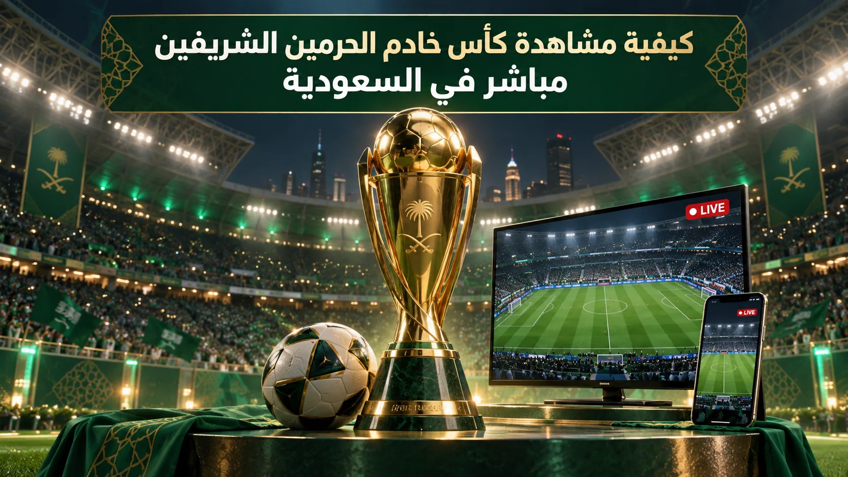 مشاهدة كأس الملك مباشر في السعودية — كيفية مشاهدة كأس خادم الحرمين الشريفين مباشر في السعودية